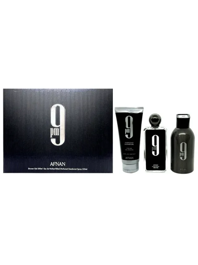 Estuche 9pm 3pzs Gel de Bano Desodorante Afnan