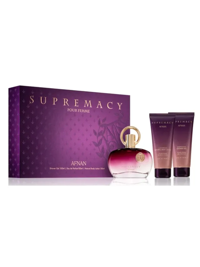 Estuche Supremacy 3pzs Gel de Bano Crema Afnan