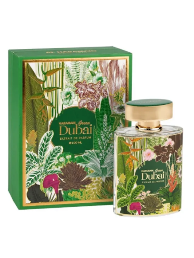 Frasco perfume Haramaian Green Dubai EDP 100ml