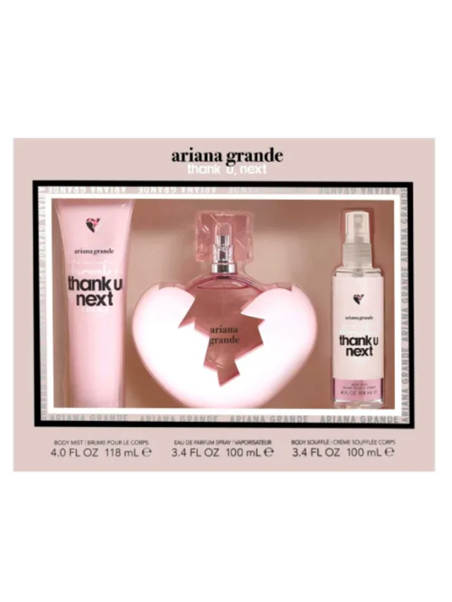 Estuche Thank You Next 3pzs Crema Gel Ariana Grande