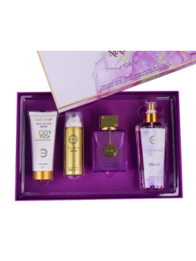 Estuche Maleka 4pzs Spray Cuerpo Splash Crema Armaf