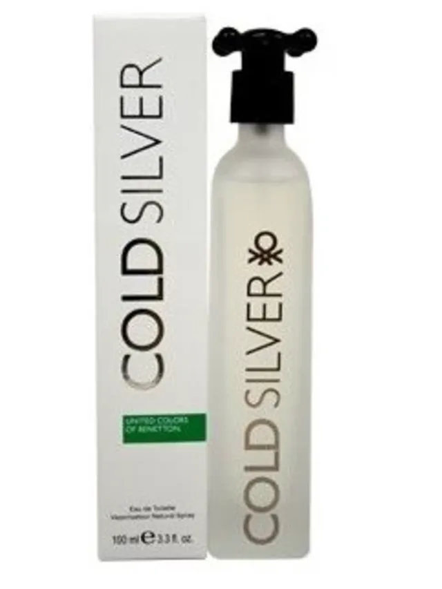 Frasco perfume Cold Silver EDT 100ml