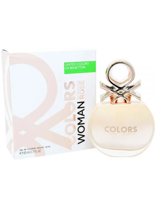 Frasco perfume Colors Rose EDT 80ml