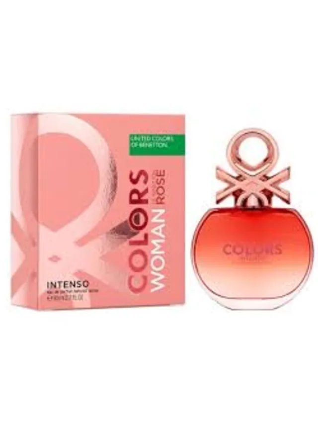 Frasco perfume Colors Rose Intenso EDT 80ml