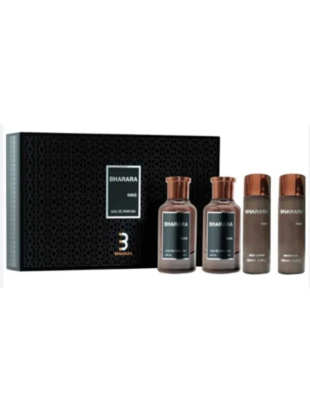 Estuche King 4pzs Gel de Bano After Shave Crema Bharara