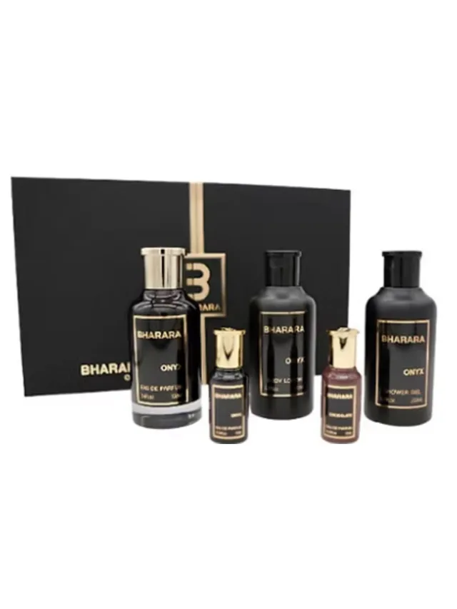 Estuche Onyx 5pzs Gel de Bano Crema Bharara