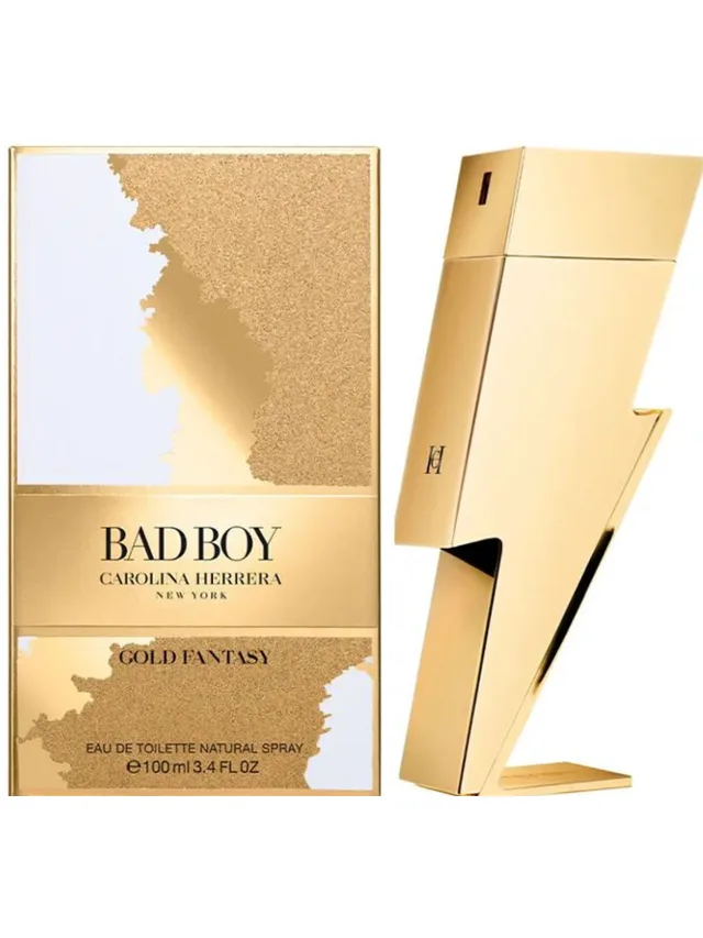 Frasco perfume Bad Boy Gold Fantasy EDT 100ml