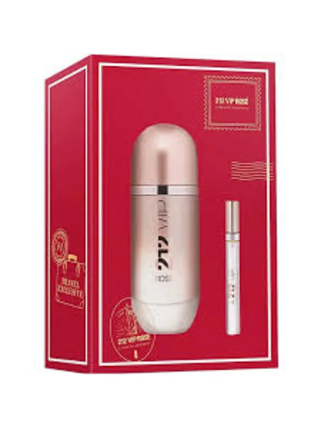 Estuche 212 Vip Rose 2pzs Carolina Herrera