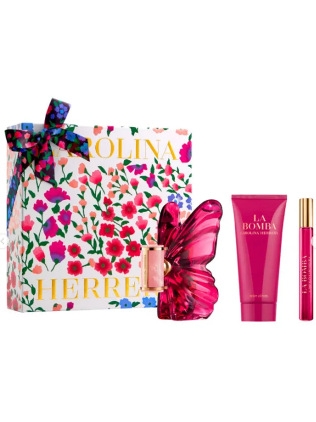 Estuche la Bomba 3pzs Crema Carolina Herrera