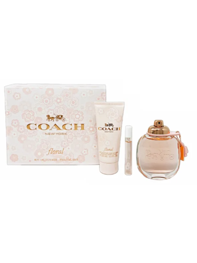 Estuche Floral 3pzs 7 Crema Coach