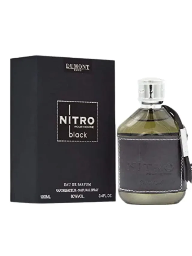 Frasco perfume Nitro Black EDP 100ml