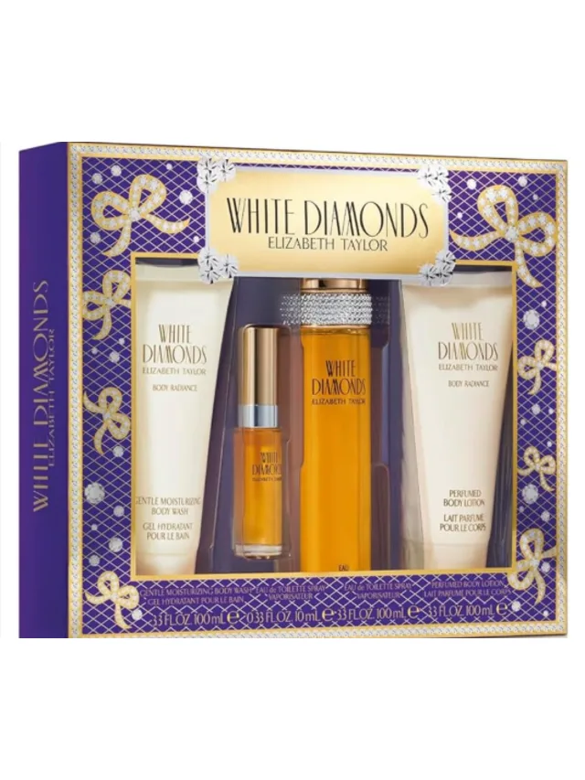 Estuche Diamantes Blancos 4pzs Ed Elizabeth Taylor