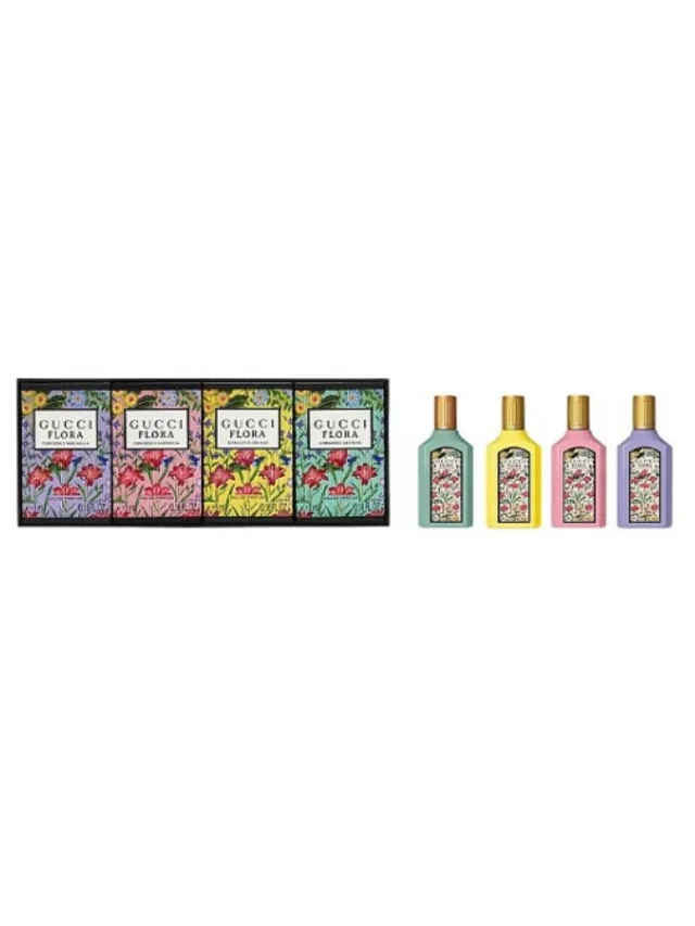 Estuche Minis Flora 4pzs Gorgeous Gardenia Magnolia Orchid Jasmine Gucci