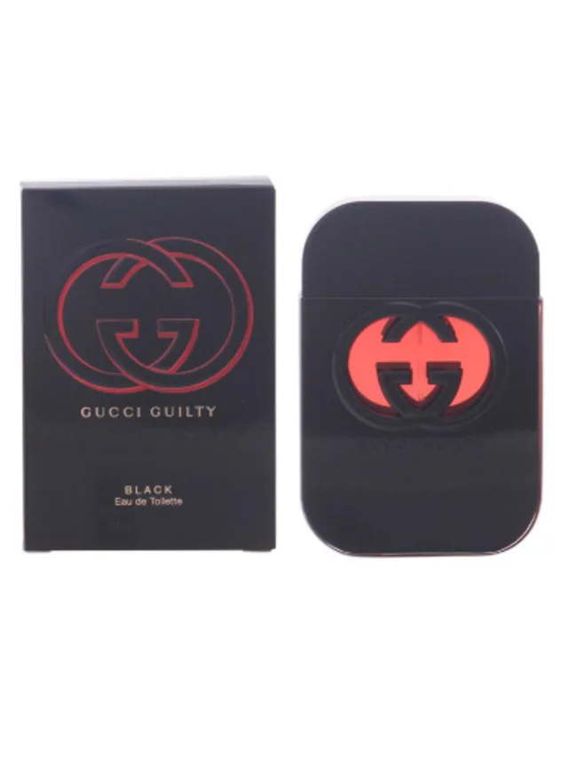Frasco perfume Guilty Black EDT 75ml