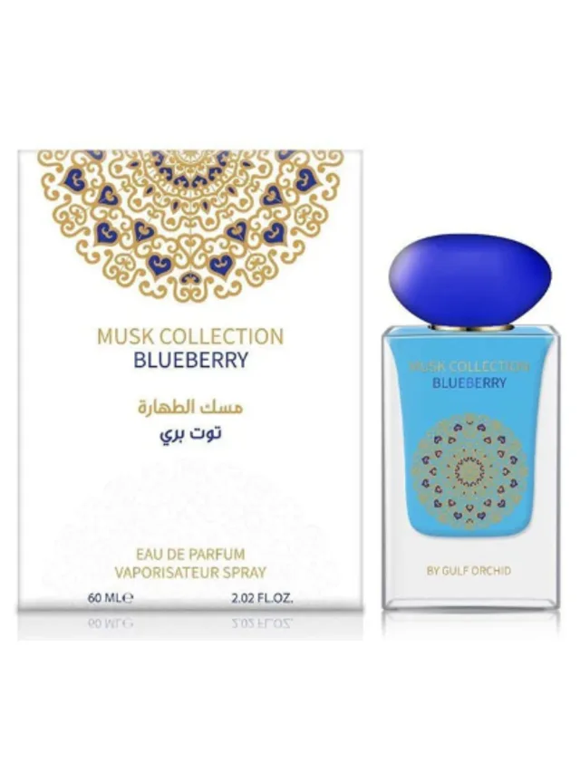 Frasco perfume Musk Collection Blueberry Orquid EDP 60ml