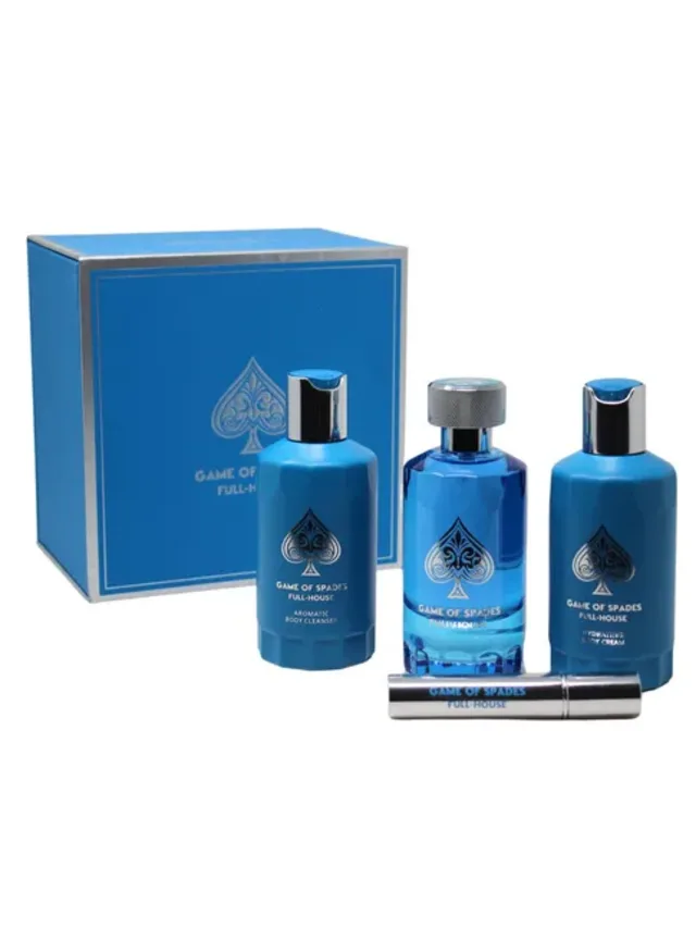 Estuche Game of Spades Full House 3pzs Crema Gel de Bano Jo Milano