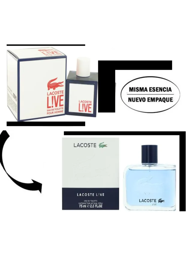 Frasco perfume Live EDT 75ml