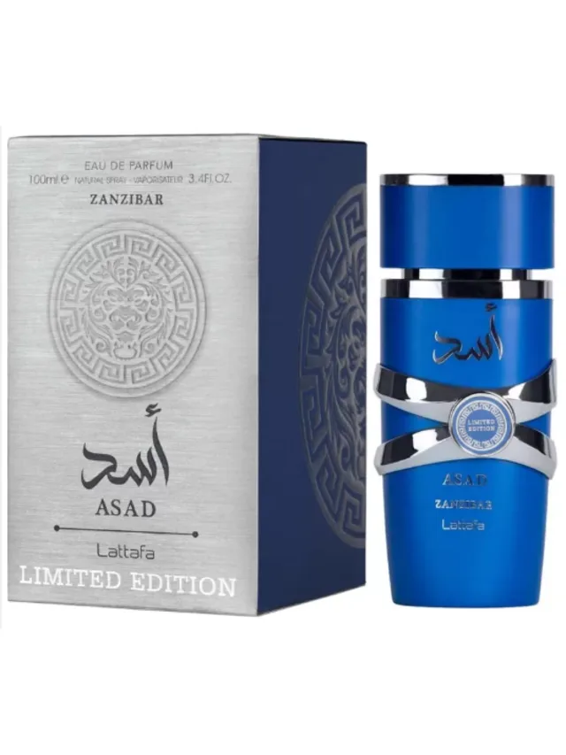 Frasco perfume Asad Zanzibar Concentre Edicion Limitada EDP 100ml