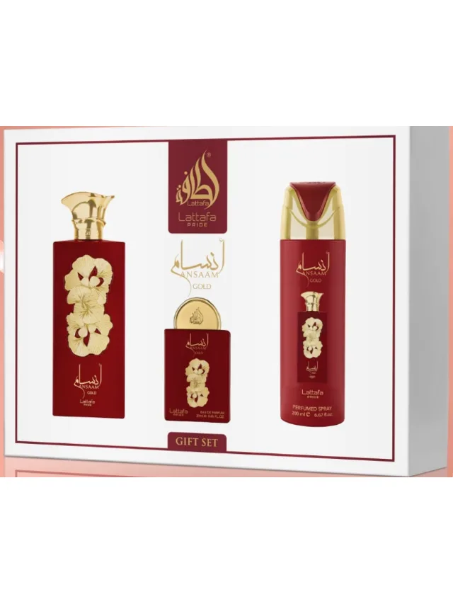 Estuche Pride Ansaam Gold 3pzs 1 Splash Lattafa