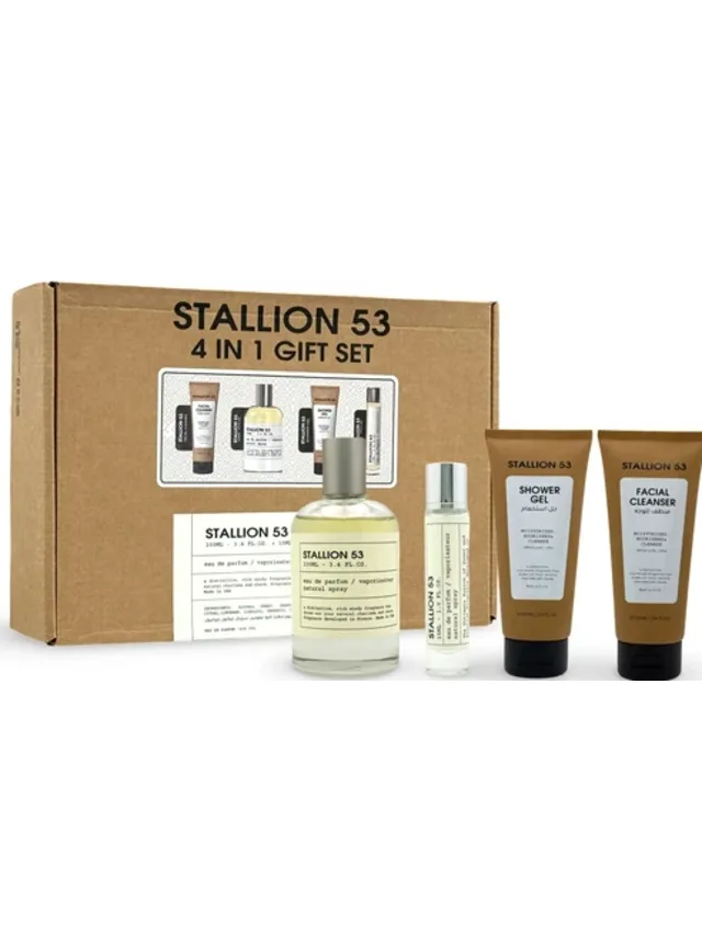 Estuche Stallion 53 4 en I 4pzs Limpiador Facial Gel Bano Le Labo