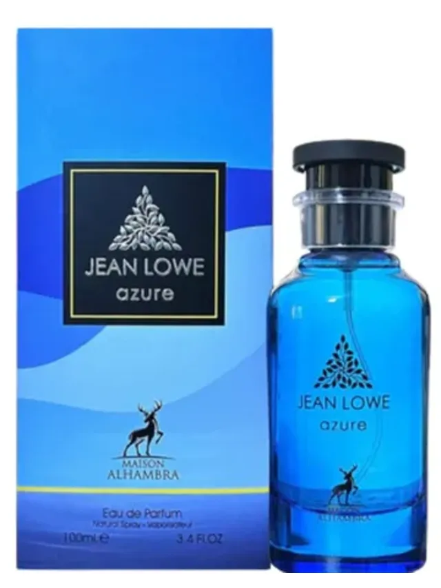 Frasco perfume Jean Lowe Azure EDP 100ml
