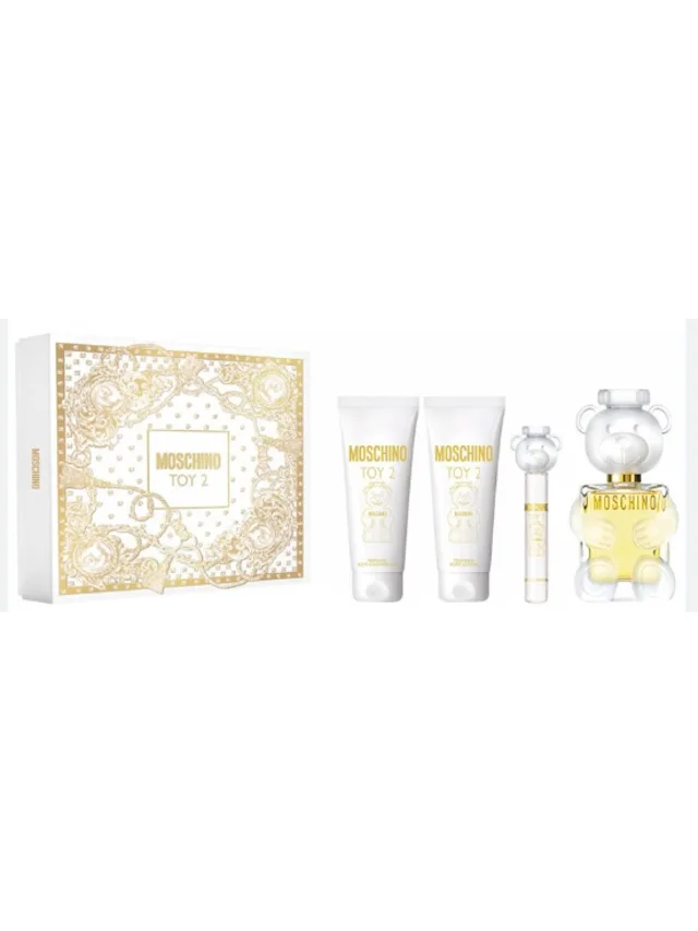 Estuche Toy 2 4pzs Crema Gel de Bano Moschino