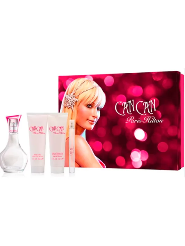 Estuche Can Can 4pzs Crema Gel de Bano Paris Hilton