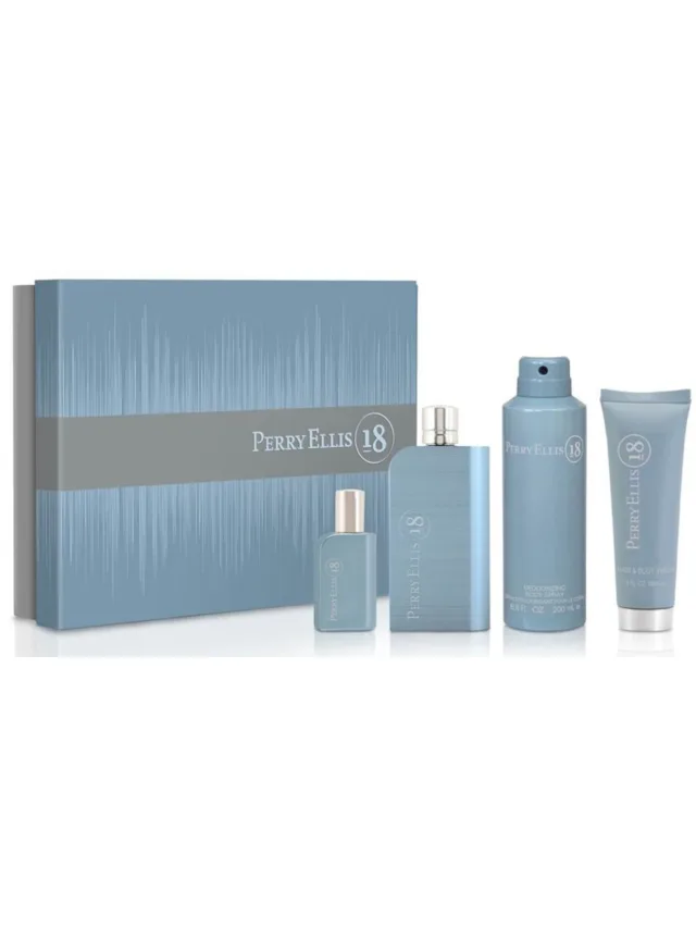 Estuche 18 4pzs 7 Crema Gel de Bano Perry Ellis