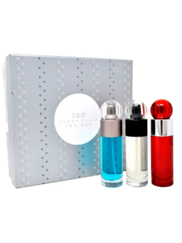 Estuche 360 Trio 3pzs 360 Trad 360 Green 360 Red Perry Ellis