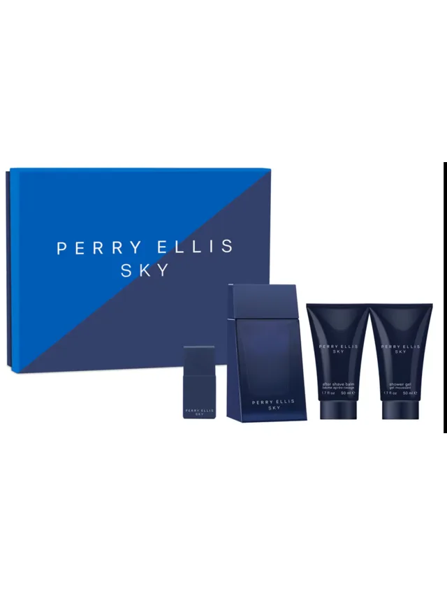 Estuche Sky 4pzs Gel de Bano After Shave Perry Ellis