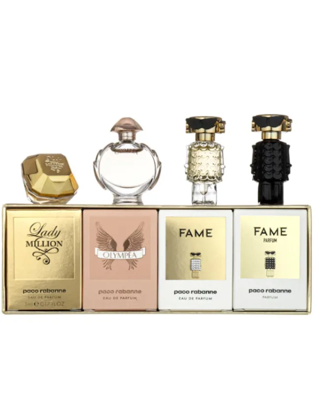 Estuche Minis 4pzs C u Fame Fame Olympea Lady Million Nuevo Paco Rabanne / Rabanne