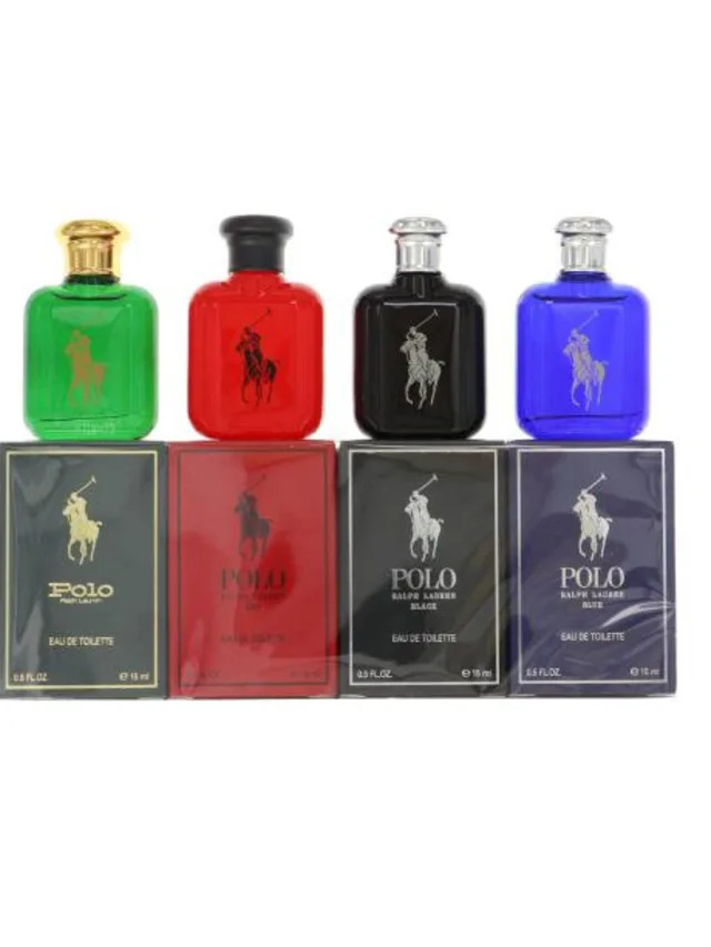 Estuche Minis 4pzs C u Polo Azul Rojo Verde Negro Nuevo Ralph Lauren