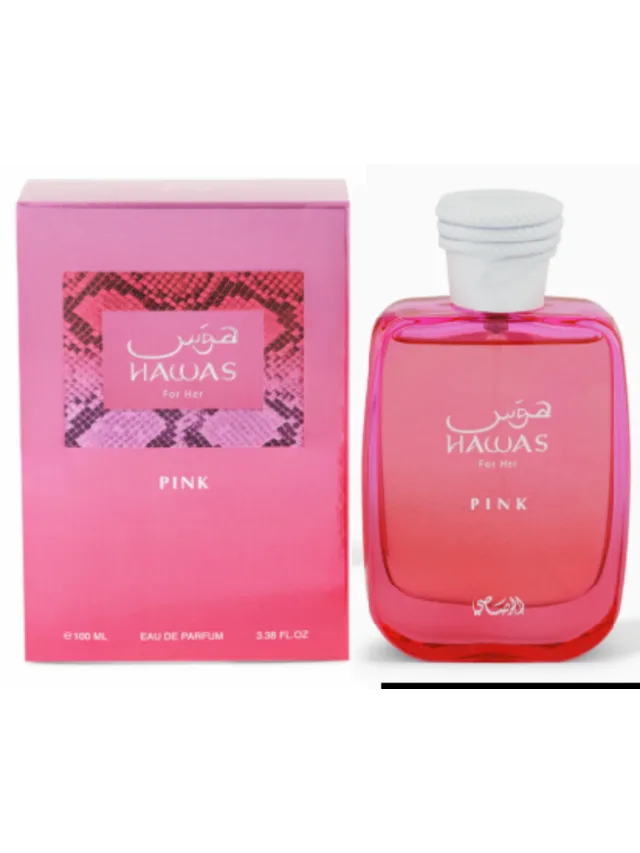 Frasco perfume Hawas Pink EDP 100ml