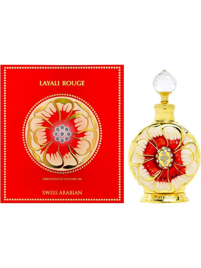 Frasco perfume Layali Rouge Oil  15ml