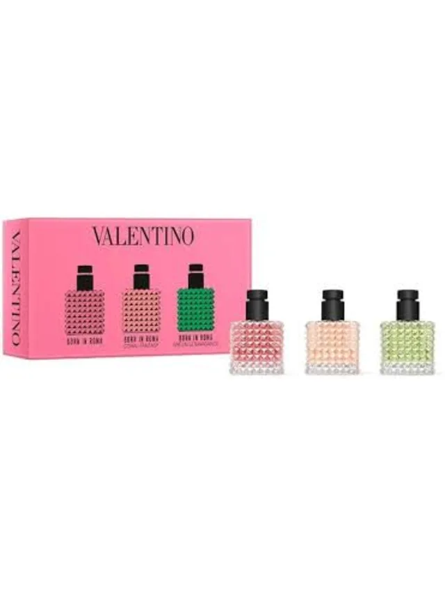 Estuche Mini Donna 3pzs Born In Roma Coral Fantasy Green Extravaganza Nuevo Valentino