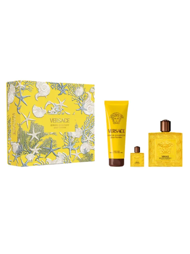 Estuche Eros Energy 3pzs Gel de Bano Versace
